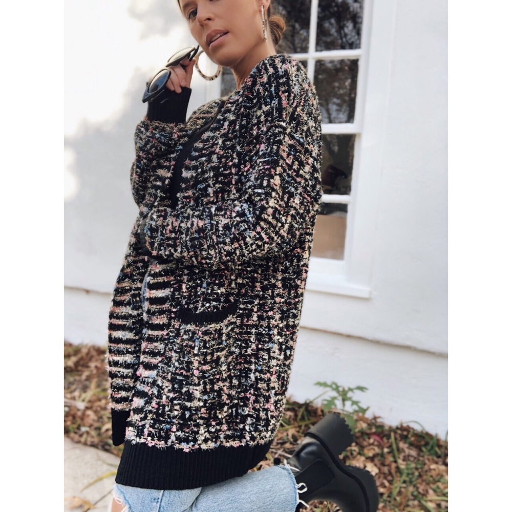 Last 1✨Pocketed Bouclé Chunky Knit Cardigan - Picture 8 of 8
